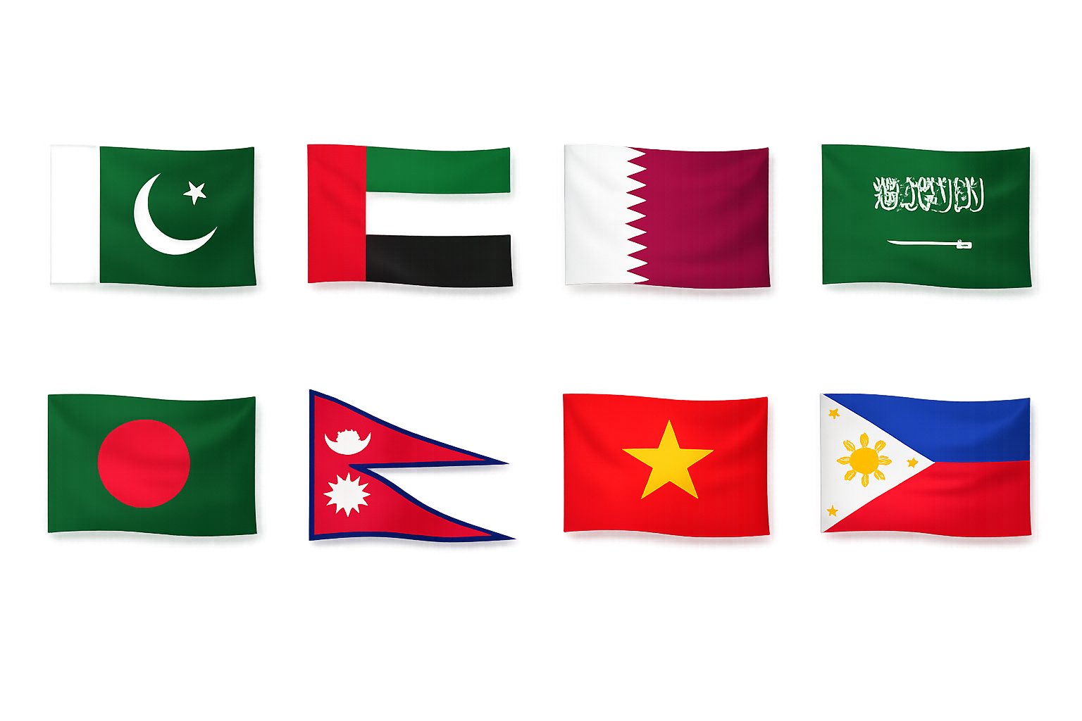 Countries served by Examism